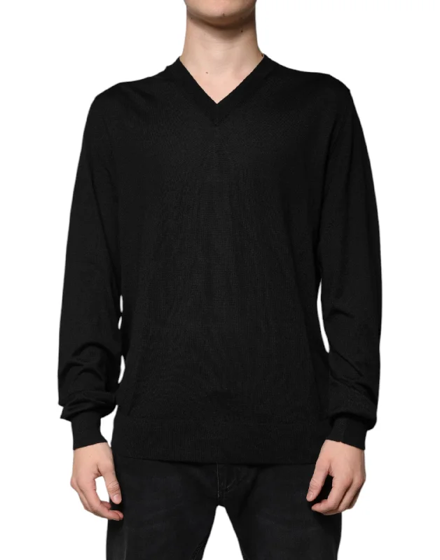 Dolce & Gabbana Cashmere V-neck Pullover Men's Sweater (Pre-Owned)