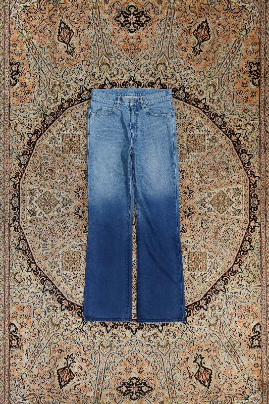 Gradation Semi Flare Denim PT (BLUE)