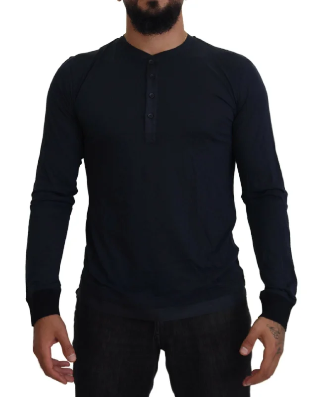 Dolce & Gabbana Elegant Cotton-Silk Blend Men's Pullover