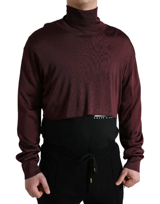 Dolce & Gabbana Turtleneck Viscose Men's Sweater