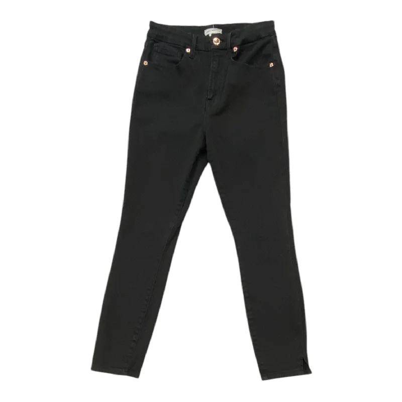 Jeans Skinny By Good American In Black Denim, Size:6