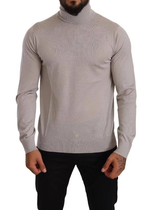 Dolce & Gabbana Elegant Cashmere Turtleneck Men's Sweater